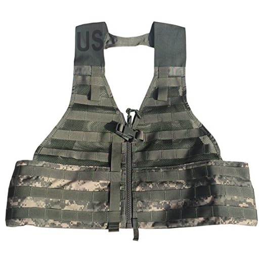 Fire Force MOLLE II Fighting Load Carrier Load Bearing Vest (FLC) Made in USA (ACU Camo)