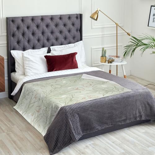 Couverture en flanelle douce et légère lavable pour grand lit - 3