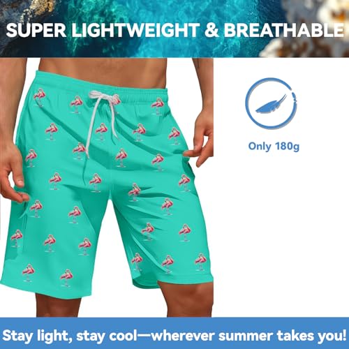 Mens Swim Trunks Quick Dry with Mesh Lining Chlorine Resistant Swim Shorts4