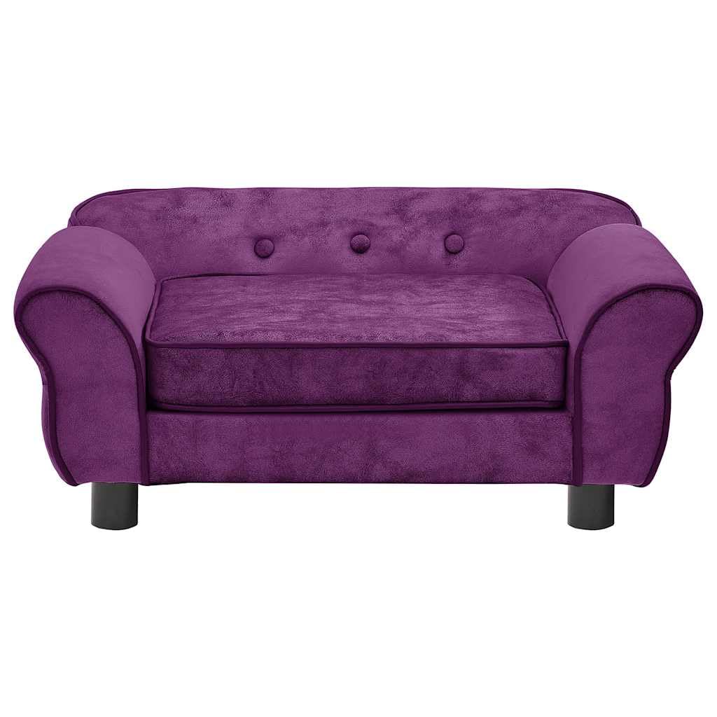 vidaXL Hundesofa Burgunderrot 72x45x30cm Plüsch Hundebett Hundecouch Katzen