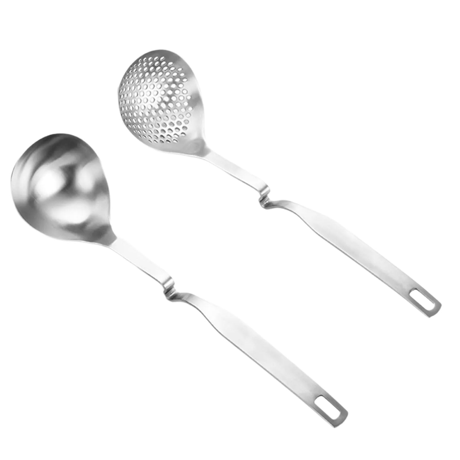 Xinsheinelry Sturdy Soup Ladle Efficient Utensil Multi Purpose Soups Spoon and Strainer Set Long Handle Soup Shell Soups Leakage Spoon
