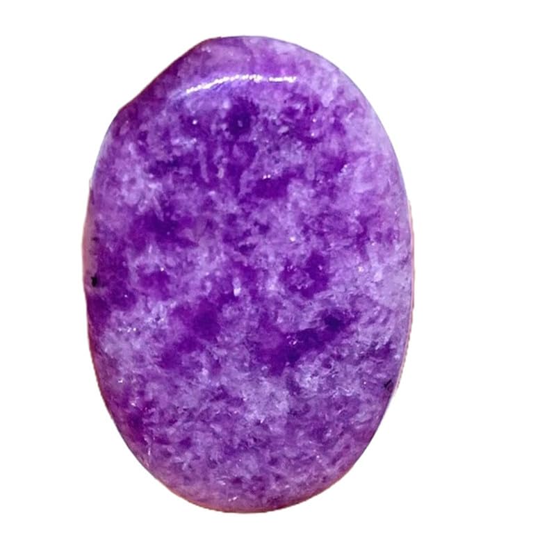 Lépidolite violette naturelle 32x20mm, cabochon d'exception pour pendentif