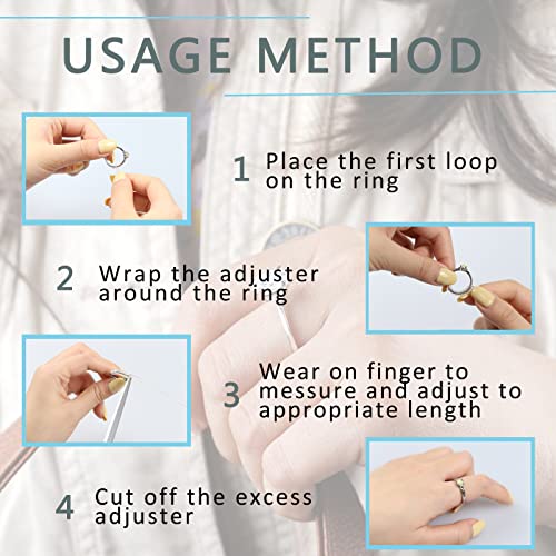 Buyongwant Ring Sizer Adjuster For Loose Rings - 20 Pack,For Any Ring Sizer,Invisible Jewelry Sizer,Ring Guard Spacer,With Ring Size Measuring Tool And Polishing Cloth #TOP2