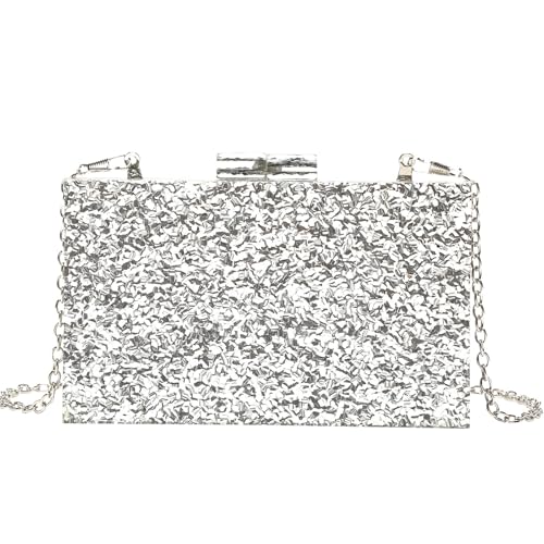 Pochette carrée à paillettes acrylique minaudière de soirée et sac à main de mariage tendance