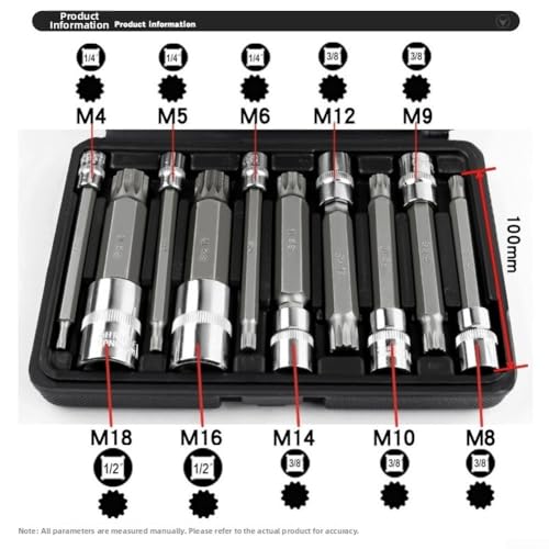 Clés à douille pour espaces restreints avec kit d'outils 12 points - 4