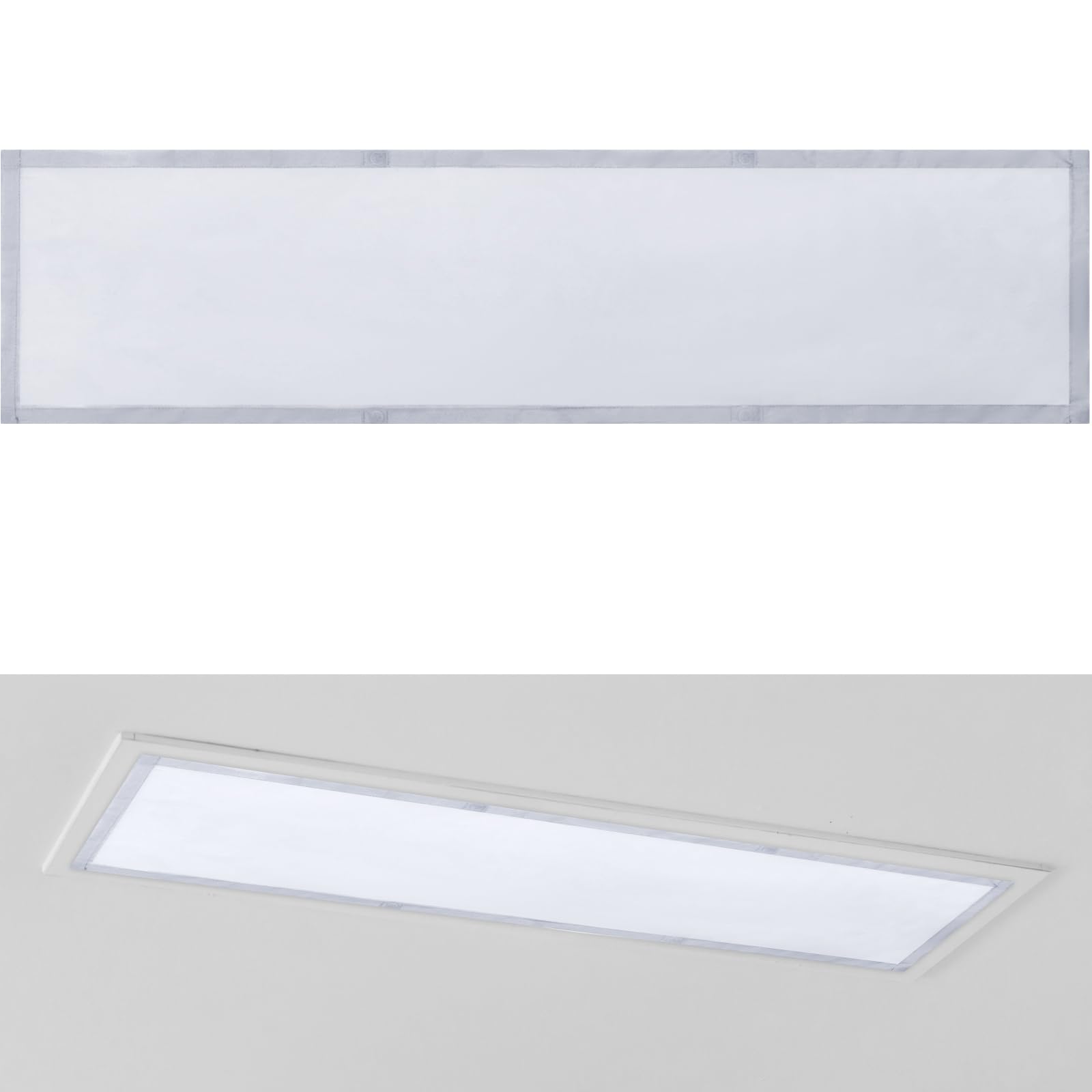 Wowangce - 1' x 4' Fluorescent Light Covers for Ceiling Lights, Magnetic Ceiling Light Cover with 8 Magnets, Fluorescent Light Filters for School, Classroom, Home Office (Style