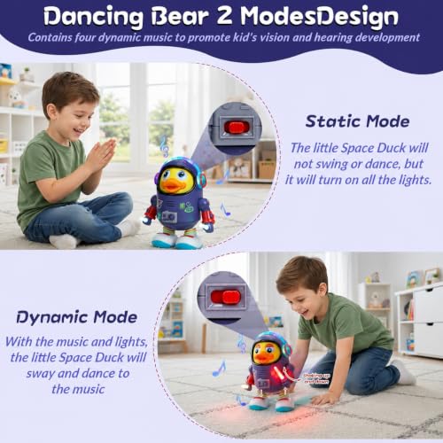 Pipihome Tanzende Ente Babyspielzeug 3+ Jahr, Electric Duck Musikspielzeug – Ansicht 5