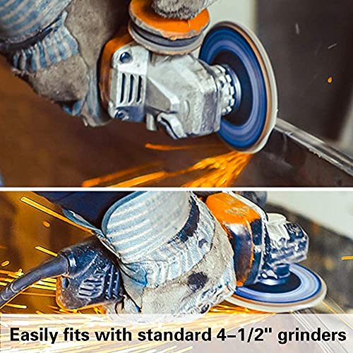 Image of H9 Professional Flap Discs 4 Inch (100mm) Sanding Discs #100 Grit Grinding Wheels Blades For Angle Grinder (P100, Pack of 10 Disc
