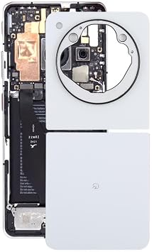 Cell Phone Replacement for ZTE Libero Flip 5G A304ZT Glass Back CoverWhite Spare Parts