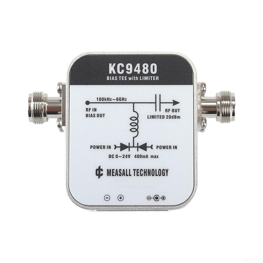 DC Bias Tee, KC9480 Banda Ancha 12-24V Doble Entrada para Fuente de