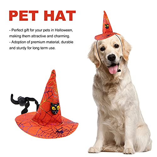 Disfraz Halloween Sombrero Hechicera para Mascotas miniatura 6
