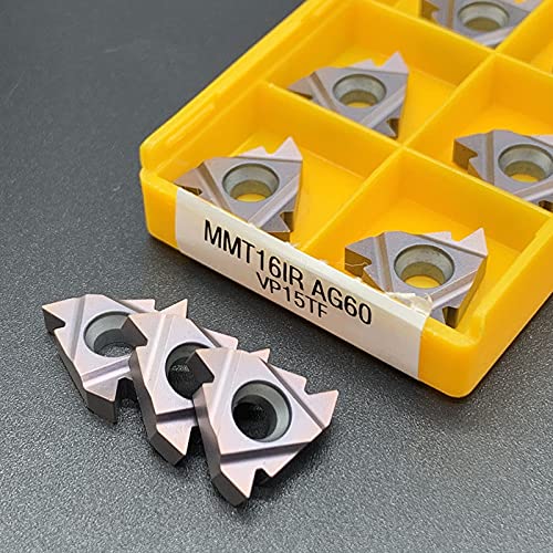 10 teile/schachtel MMT16IR MMT16ER AG55 AG60 AG60-S VP15TF ER6020 US735 CNC Gewinde Fräser Hartmetall Werkzeug MMT 16ER 16IR Drehen werkzeug (Size : MMT 16ER AG55, Color : VP15TF)