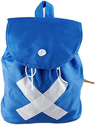 MIUNIKO Unisex Anime Cosplay Tony Chopper Blue Canvas School Backpack One Piece Shoulder Bag