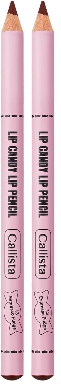 Callista Lip Candy Lip Pencil 13 Espresso Fudge Dudak Kalemi, Kahverengi 2li paket