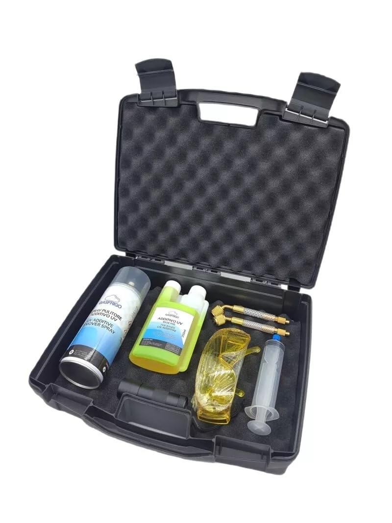 Kit tracciante UV "TRACER-03" condizionamento e refrigerazione R410A R32 R134A etc - in valigetta