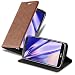 Produktbild Cadorabo Hülle für LG G2 - Hülle in Cappuccino BRAUN  Handyhülle mit Magnetverschluss, Standfunktion und Kartenfach - Case Cover Schutzhülle Etui Tasche Book Klapp Style