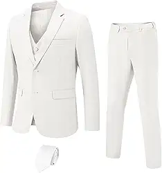 Terno masculino slim fit, 3 peças, blazer com 2 botões, cor sólida, conjunto de gravata, smoking de casamento de negócios