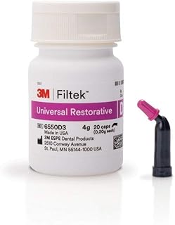 3M Filtek Universal Restorative, 20-0.2g Capsules, Shade D3, 6550D3