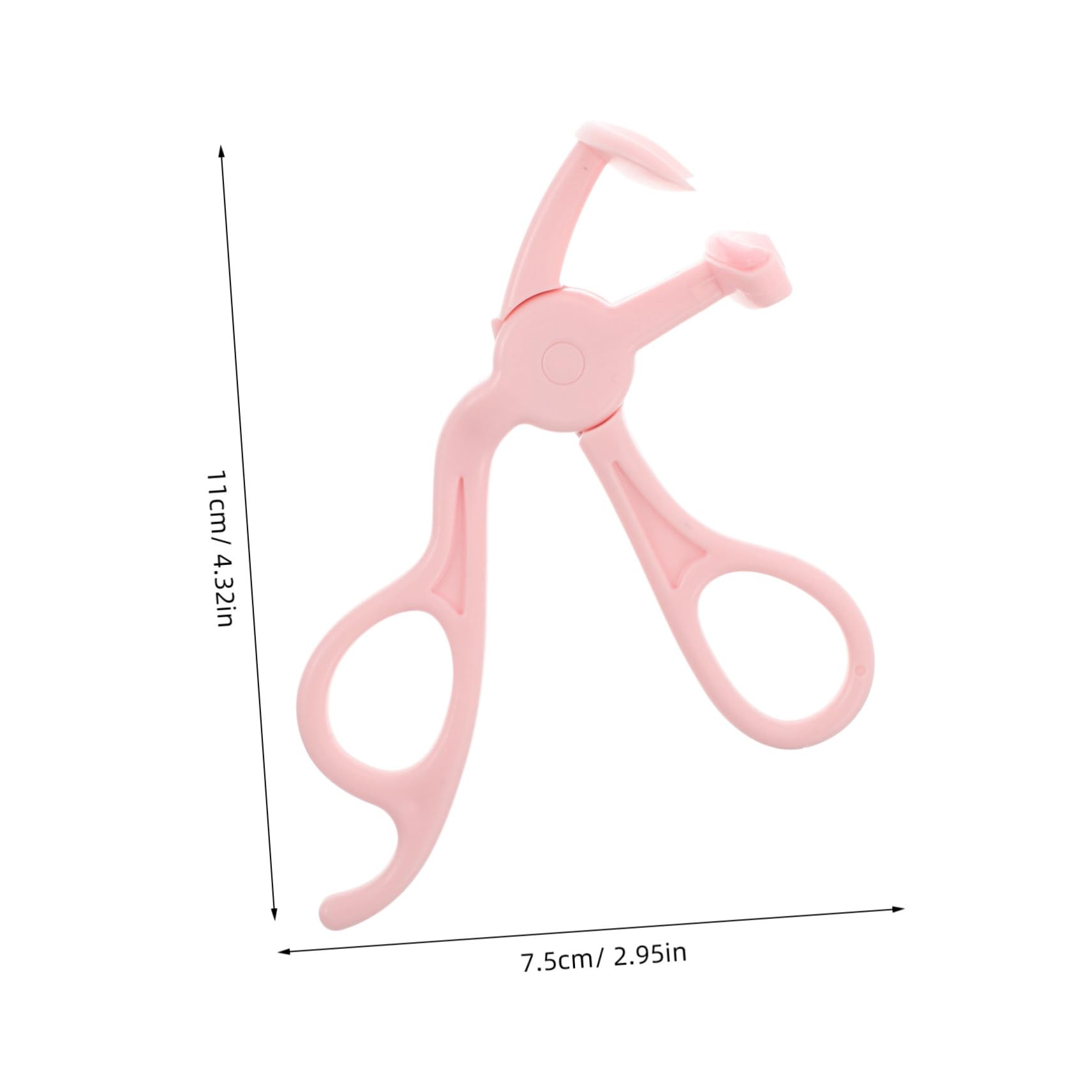 Vaguelly Wide Angle Eyelash Curler Makeup Supply Tool for Lash Curls Plastic Eyelash Curler Slick Grip for Day Hold