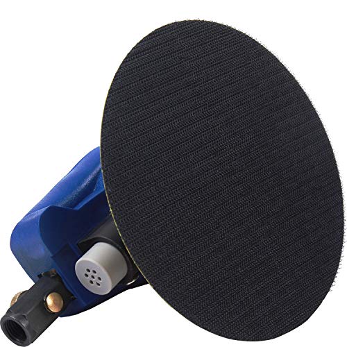 Yelway 6" Air Palm Random Orbital Sander, Dual Action Pneumatic Polisher Speed Adjustable Grinding Sanding W/Pad #TOP5