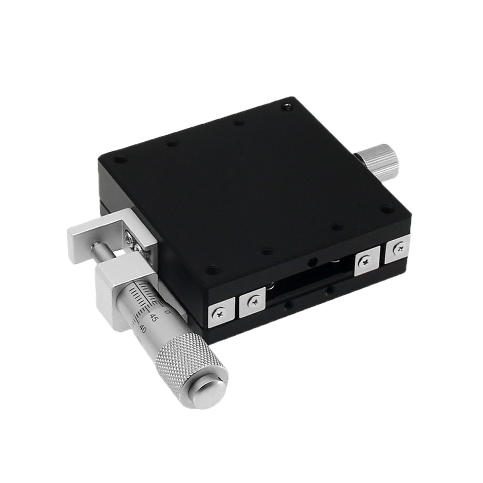 KGLHJDY Steel Ball Guide X-axis CNC Optical Manual Micrometer Displacement Platform(60mm Left)