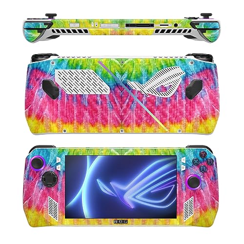 Image of MightySkins Carbon Fiber Skin Compatible with Asus ROG Ally - Tie Dye 2 | Protective, Durable Textured Carbon Fiber Finish | Easy to Apply, Remove, and Change Style