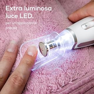 Beurer MP 62 Fresa Professionale per Manicure e Pedicure, 5400 giri/min, 10 Accessori in Feltro e Zaffiro, Luce LED Integrata, Velocità Regolabile, Custodia Inclusa, Bianco