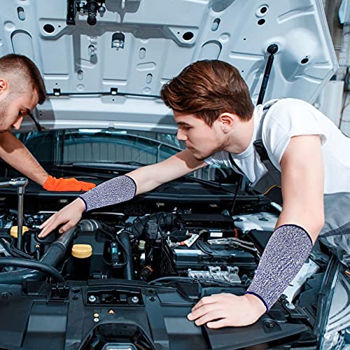 5 Pairs Cut Resistant Arm Sleeve Forearm Protection Sleeves Level 5 Protection Bite-Proof Arm Protectors Safety Arm Guard For Men Women(21Cm) #TOP7