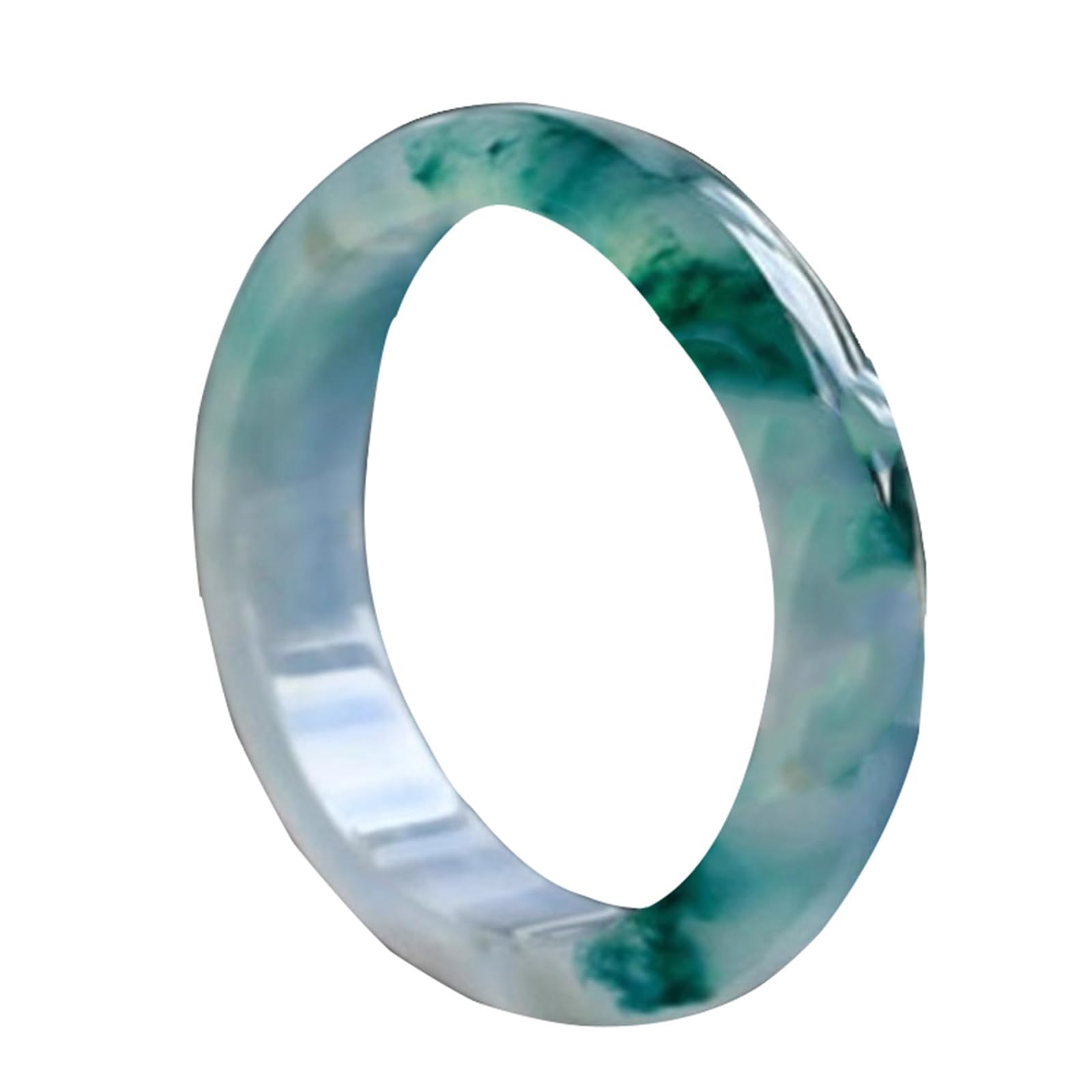 Bracelet jonc en jade naturel de prestige et quartz vert authentique