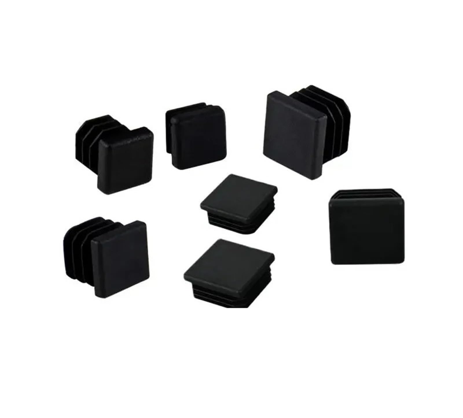 Tapas de extremo ciegas plástico rectangular de 40x80mm, tapones para patas de muebles