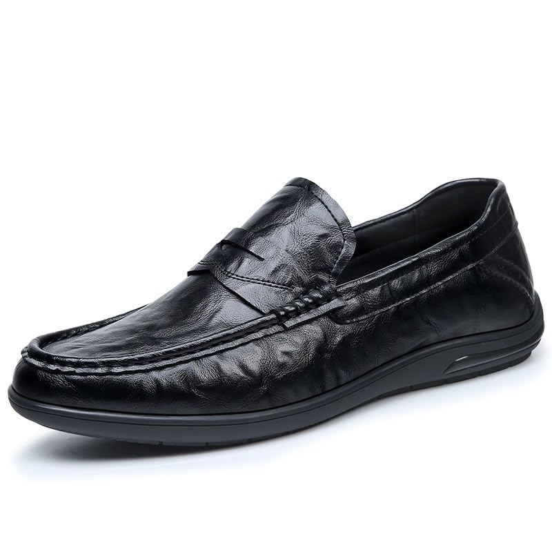 Men's Oxford Dress Slip-On Shoes Breathable Business Classic Lightweight Comfortable Loafers Shoes