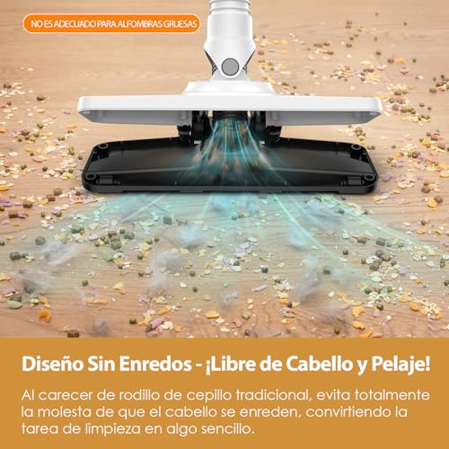 VersLife Aspiradora sin Cable S6PRO,30KPa Potente Aspirador Escoba Inalámbrico,Diseño Sin Enredos,30 min de Autonomía,Filtración HEPA,Ligera,para Pelo de Mascota y Suelo - imagen 4