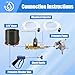 TasuoX Downstream Injector for Pressure Washer, Power Washer Adjustable Chemical Injector Kit, Double Suction Head 3/8