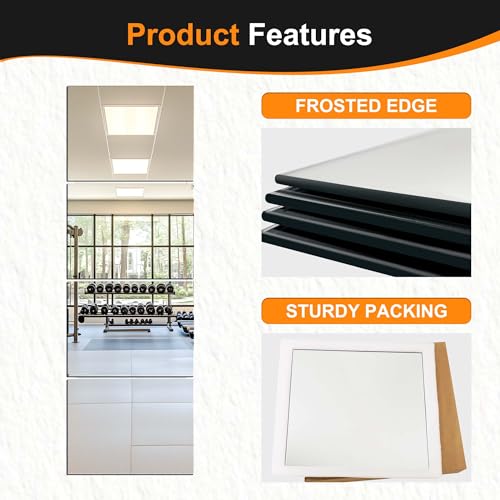 Image of Full Length,Mirror Tiles(16x12x4PCS)