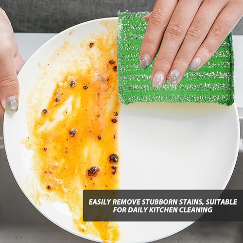 6 Uds Paños De Cocina De Silicona, 2 Uds Paños De Esponja, Cepillo Para Utensilios De Cocina, Paños De Cocina Redondos, Paños De Limpieza Para Platos - imagen 6