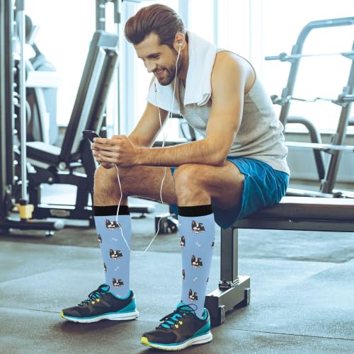 Image of Fisyme Socks for Women Men Warm Comfort Athletic Crew Running Hiking Cycling Compression Socks