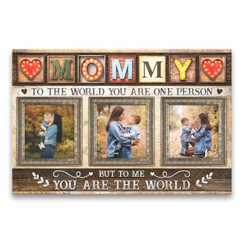 Dem Canvas Personalized Mommy Canvas with Photos – Rustic Mom