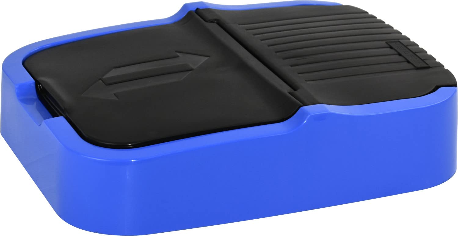 Sterling Ventures Heidrun 60L Plastic Indoor Recycling Bin with Double Swing Lid Top Colour Coded (Blue Lid Only)