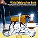 Weesiber Hunderegenmantel, Reflektierender Hund Regenmantel mit Leinenloch, wasserdichte Regenjacke Hunde Verstellbarer Hundeponcho Mit Kapuze (M, Gelb)