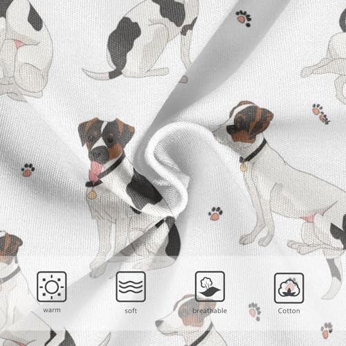 Wusikd White Black Dog Girls' Underwear Cotton Girls Briefs Soft Toddler Underwear 2T3