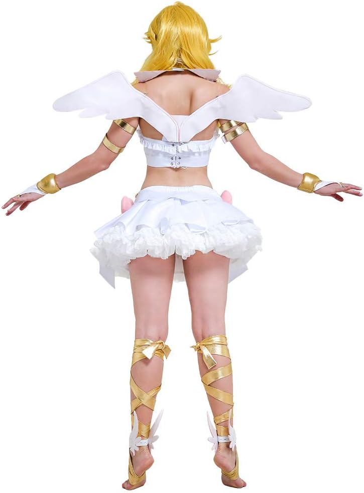 miccostumes Women's Costume Angel Cosplay Outfit Skirt Top with Accessories - Image 4