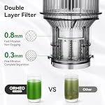 Juicer Machines,ORMEO HOME Cold Press Juicer with 5.0" Large Feed Chute,200W Slow Masticating Juicer Machine for Whole Fruit and Vegetables High Juice Yield,Easy to Clean(Updated) - Image 3