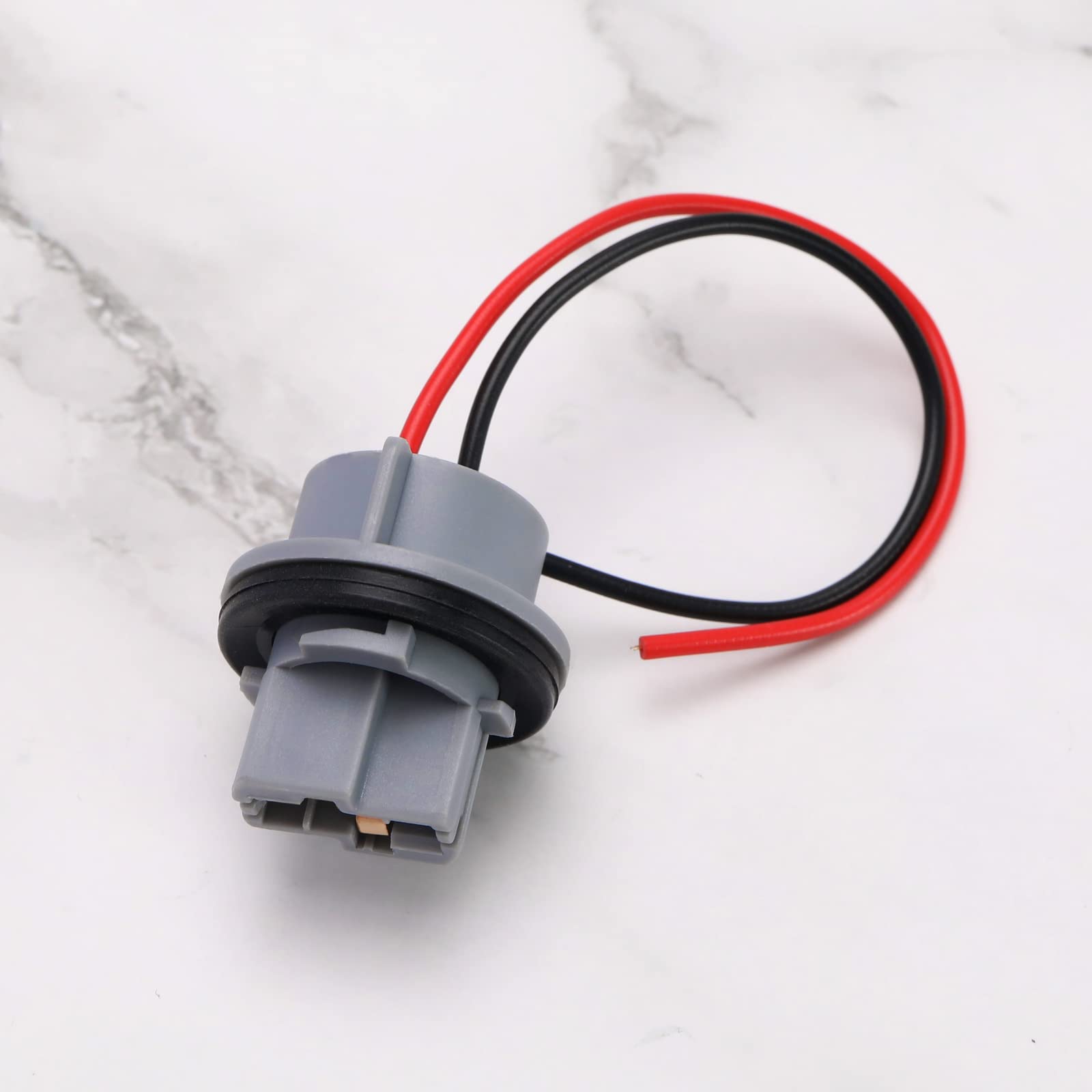 2 szt. T20 gniazdo żarówki 7440 uchwyt lampy adapter podstawa światła wtyczki wtyczki wstępnie okablowane gniazda okablowania do samochodów ciężarowych, przyczep łodzi, przyczep kempingowych