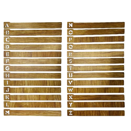 Marque-pages en bois de haute précision, découpe de lettres artistiques