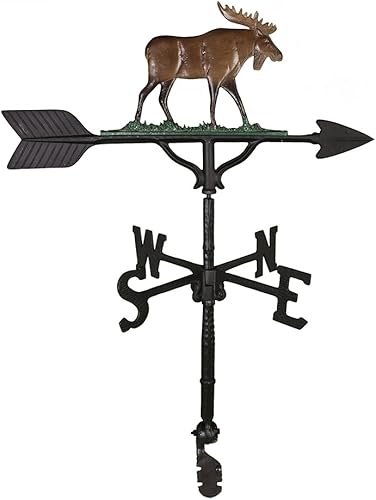 32-inch Weathervane con color Moose adorno por Montague productos de Metal