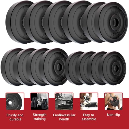 StarX Store StarX PVC Weight Combo 50 kg Home Gym Set - Image 3