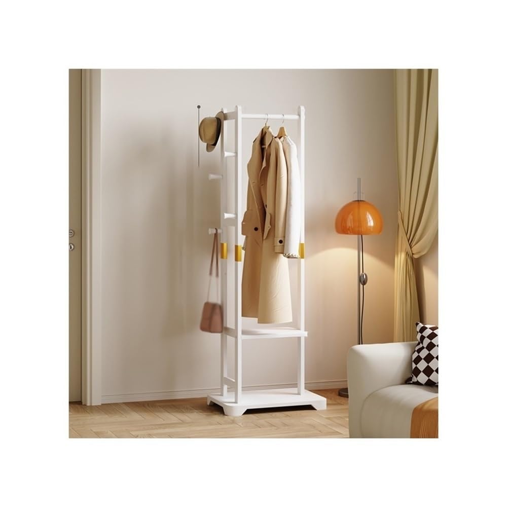 AILIUXIAOYAN Coat Rack Corner Coat Rack Floor Bedroom Master Bedroom Wardrobe Corner Hanger Living Room Indoor Clothes Rack(White)