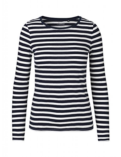 Preisvergleich Produktbild Neutral - Damen Longsleeve / White / Navy (Striped), XL
