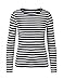 Produktbild Neutral - Damen Longsleeve / White/Navy (Striped), XL