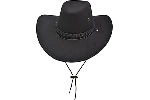 10-Gallon Cowboy Hat: Western Suede Hat for Outdoorsmen and Travelers